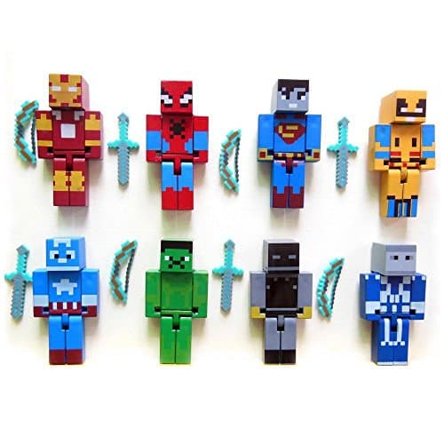 Miner Themed Super Hero Action Figures Mini Figures