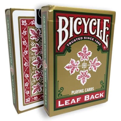 murphys Bicycle Leaf Back Deck (Red) by Gambler's Warehouse