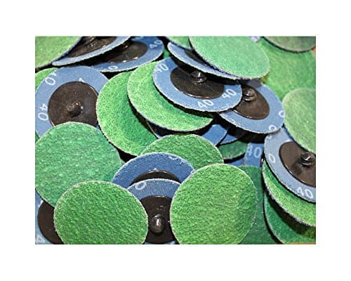 Car Builder Supply QC Type R Grinding Sanding Disc 2 inch 40 Grit Zirconia (ZA) 50pc