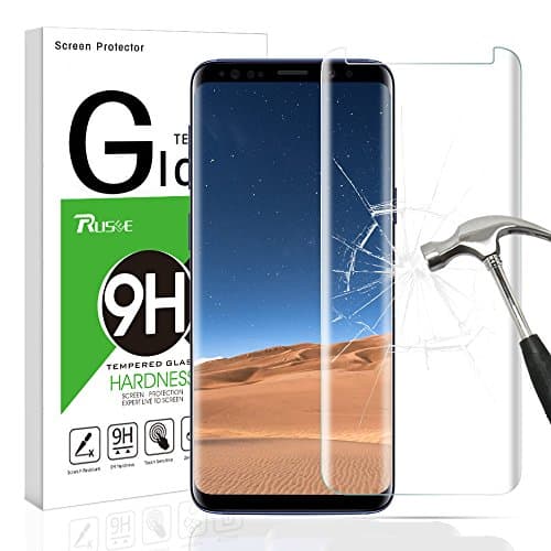 Galaxy S9 Screen Protector,Rusee 9H 3D Hardness Full Coverage Galaxy S9 Glass Screen protector Anti-Scratch Anti-fingerprint Bubble Free Tempered Glass Screen Protector for Samsung Galaxy S9