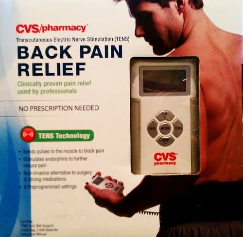 Cvs/pharmacy Back Pain Relief Tens Technology