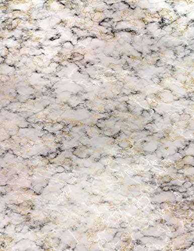 College Ruled Composition Notebook: Lined Paper for Writing Notes | School & University - Marble Gold (Stylish Stationery - Marble) Paperback – June 22, 2019