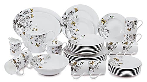 Success Butterfly Collection 40 Piece Dinnerware Set