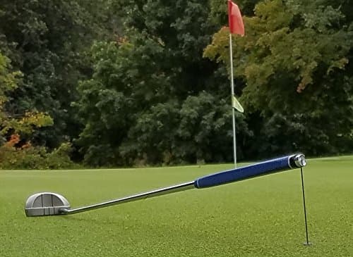 New Redesigned, Golf Elevator Plus w/Magnetic Ball Marker,Putter Prop,Golf Club Prop,Golf Club Stand. Raises Grip 6" Above Wet Turf. Now All Stainless Steel,Lasts a Lifetime,Stronger Attachment Screw