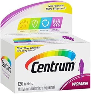 Centrum Women (120 Count) Multivitamin/Multimineral Supplement Tablet, Vitamin D3