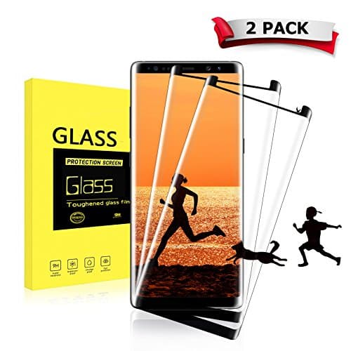 tengsu Screen Protector for Galaxy Note 8 (2-Pack), [Care Fridendly] [3D Touch Compatible] HD Clear Anti-Glare and Bubble-Free Tempered Glass Screen Protector for Note 8