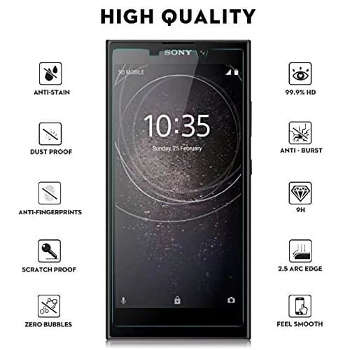 Samsung Galaxy S9 Plus Screen Protector, [Full Screen Glued] UOJGOH Full Coverage Full Glue Edge to Edge Ultra Clear Scratch Resistant Tempered Glass Screen Protector Protective Film for Samsung Galaxy S9 Plus-Black