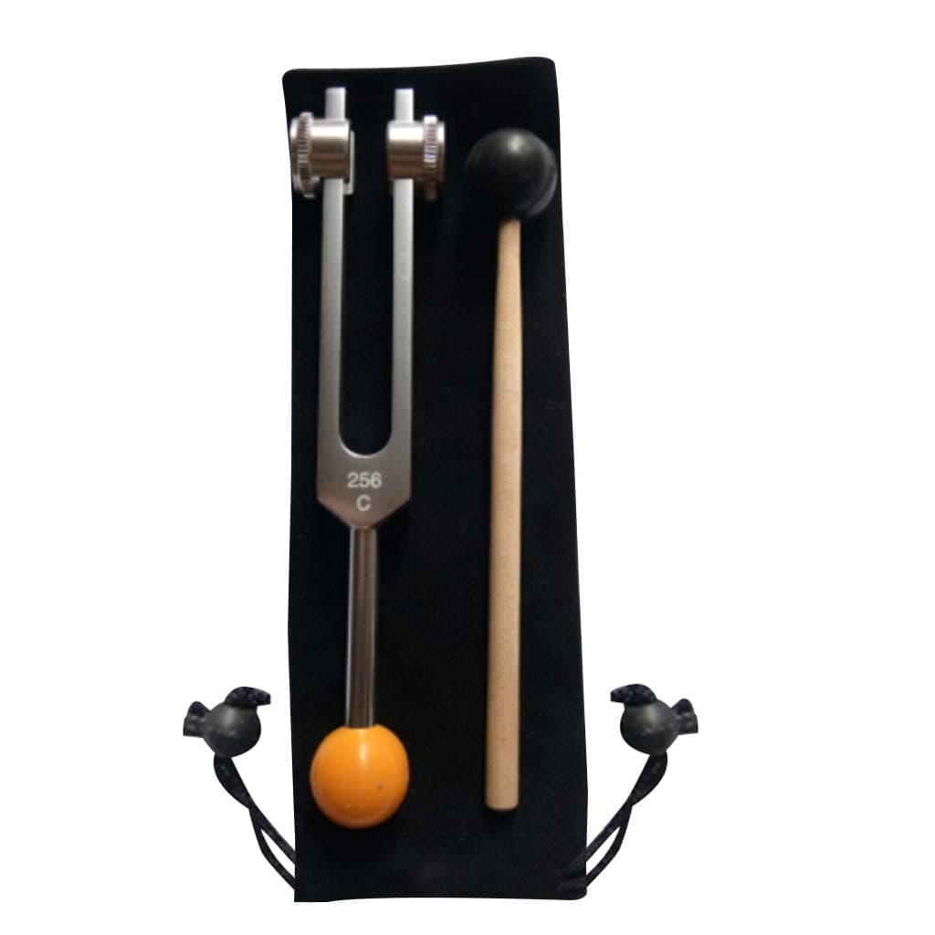 Yiwann Tuning Fork, Tuning Fork 256C - with Buddha Bead Base for Ultimate Healing and Relaxation Gift