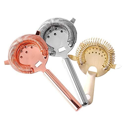 Uoging Ice Shaker Colander Accessories Filter Bartender Home Kitchen Mixed Drink Bar Strainer Cocktail Tool Friendly Stainless Steel