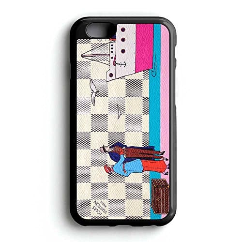 Gebleg-the best ship white pattern for iPhone 6 case Black Hard Plastic Case