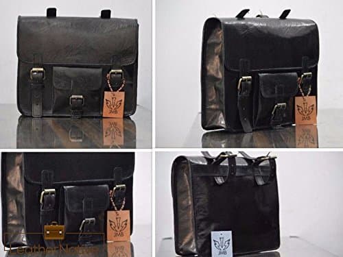 Leather Native 2 X Motorcycle Side Pouch Brown Leather Side Pouch Saddlebags Saddle Panniers ( 2 Bags ) Pre Valentines Day Special Sale!