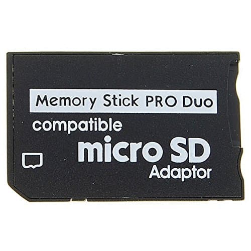 Micro SD/SDHC TF-to-MS Pro-Duo Adapter Stick 16GB Black for PSP, Digital Camera