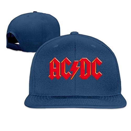 ACDC LOGO Adjustable.Fitted Flat Bill Trucker Hats