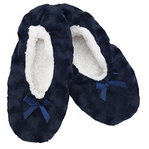 Foxbury Textured Plush Slipper Socks Pumps