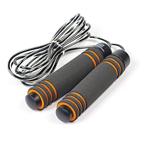 Jump Rope Adjustable Steel Cable Speed Ropes for Double Unders, WOD, MMA, Boxing, Crossfit Fitness Training - Free Carrying Bag - Great for Gift