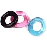Safe Delay Ring Accessories,3pc/5pc Premium Soft Rings Silicone Rings Masssage for Male,Color Sent Randomly (5)