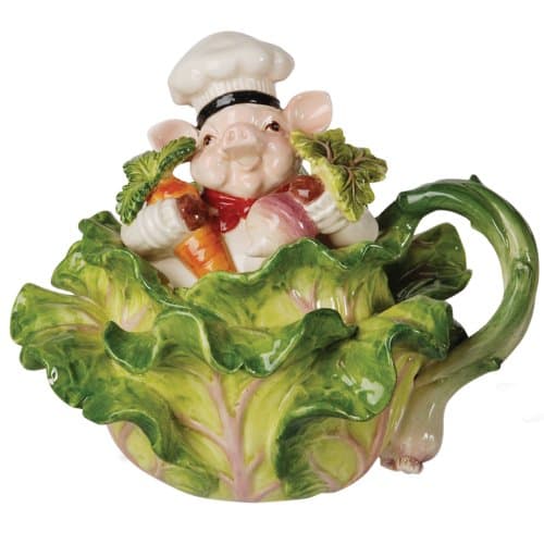 Bistro Couchon Chef Pig Teapot