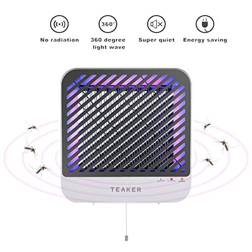 Teaker Bug Zapper With Powerful Electric Shock &amp; UV Light Indoor, Mosquito Lamp, Fly Killer, Insect Killer, Mosquito Killer, For Home's living room, Hotel, Restaurant
