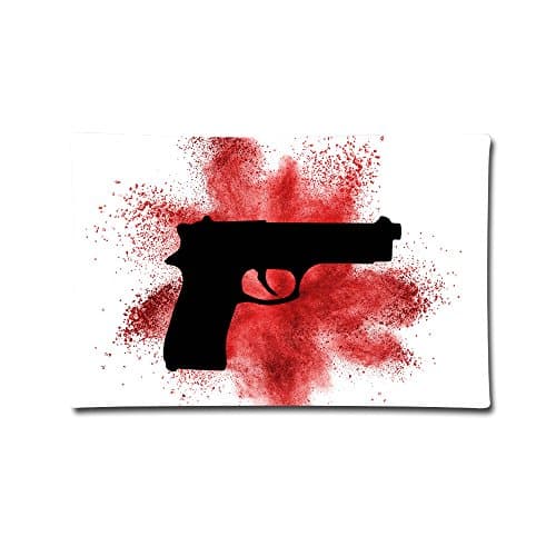 Gun Square Throw Pillow Case 3020inch