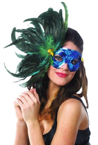 Blue Feather Mask