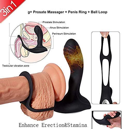 UitraLove Men Vi-bration Collars Exercise Pre-Mature E-Jaculation Lock Fine Ring