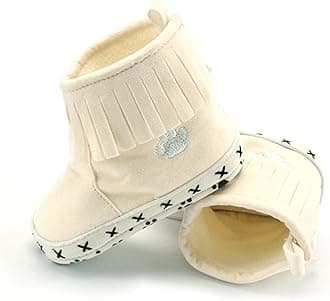 Silverone Baby Girls Winter Snow Boots Infant Solid Bowknot Shoes Prewalker