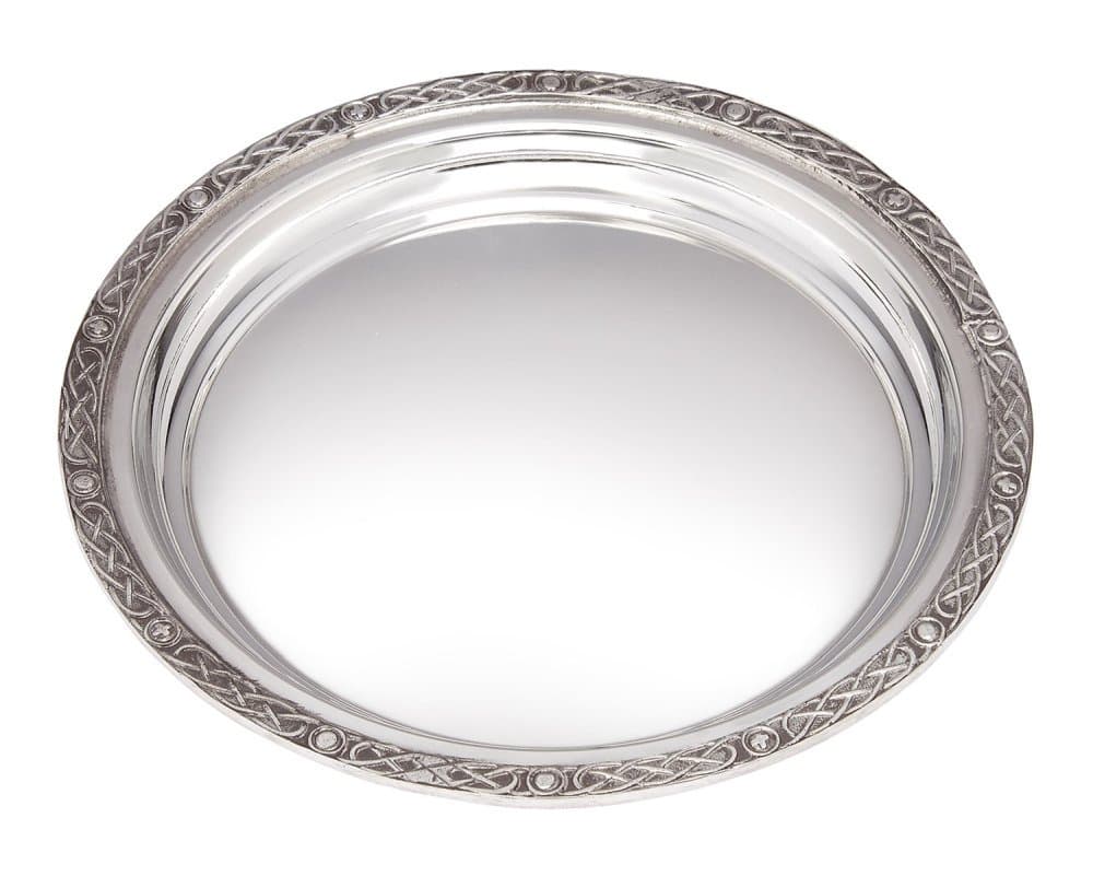 WWP Small Celtic Round Pewter Tray