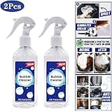 Multi-Surface Cleaner，Kitchen Grease Cleaner Multi-Purpose Foam Cleaner All-Purpose Bubble Cleaner，Removes Grease Grime Baked on Food，Non-Toxic & Grease-Free (2 Pcs: 400ml)