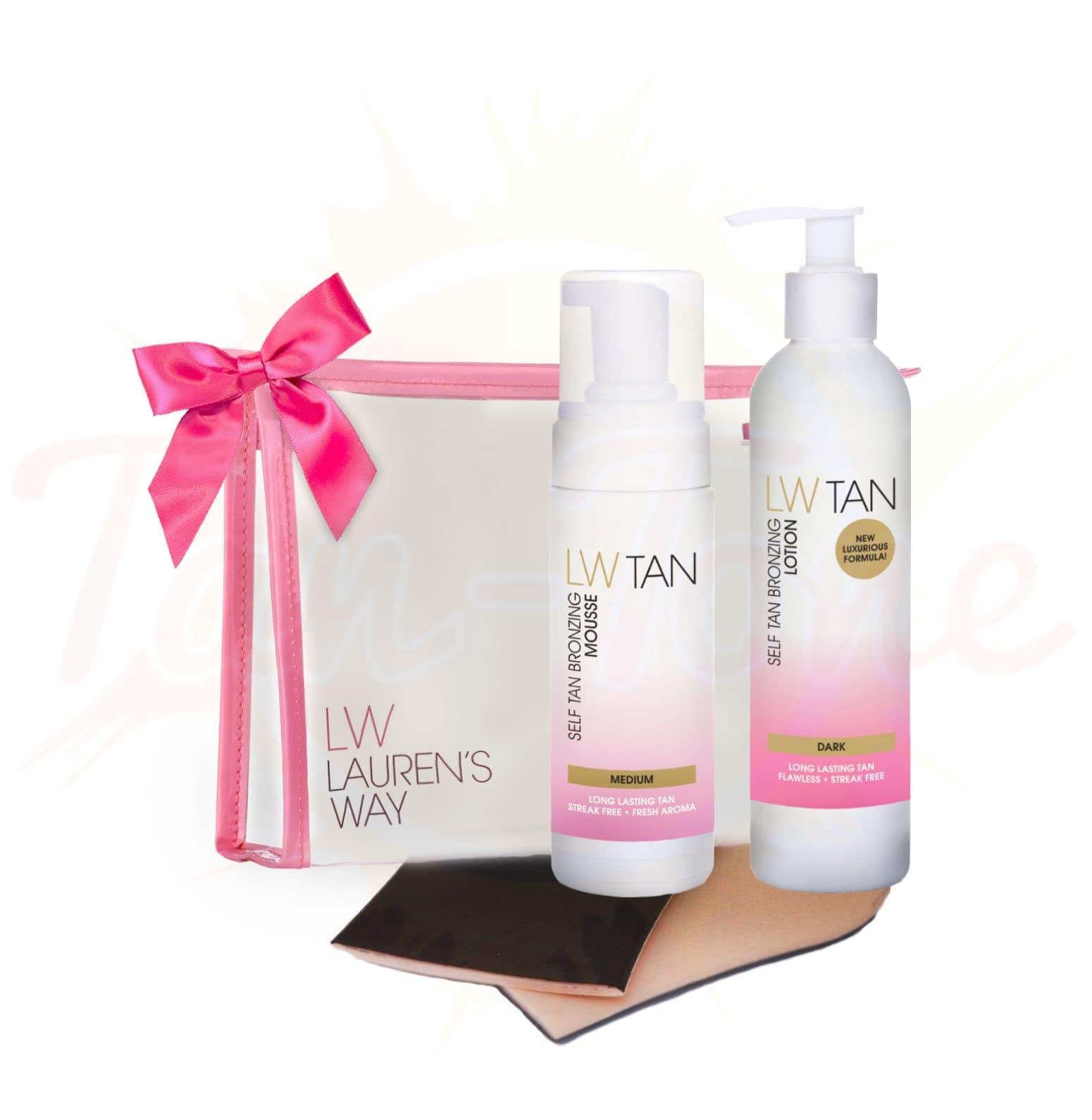 LW Tan Ultimate Bronzing Kit Gift Set (Clear Bag)