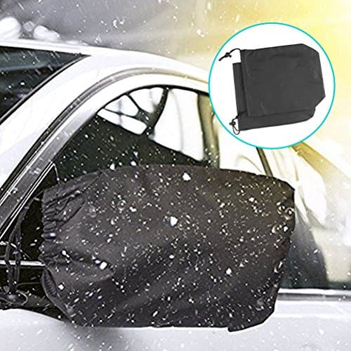 Auto Exterior Side Mirror Protector Covers from Outside Snow, Ice, Rain, Frost and Bird Poop, Fits Most Cars Vans Suv, Snowproof Waterproof Durable, 1 pair