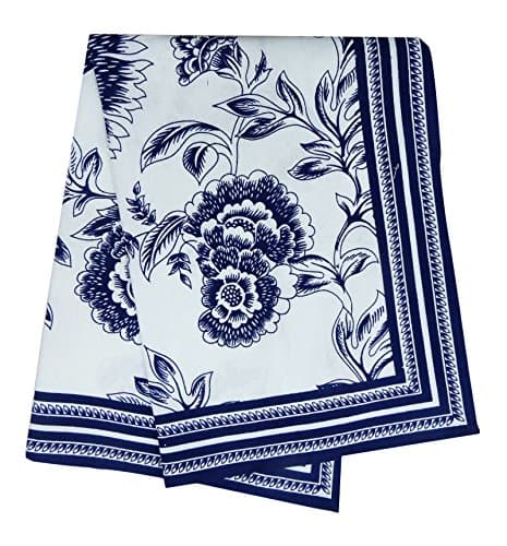 Kitchen Towel Cotton Floral Rectangular Blue Tea Napkins - Set of 2