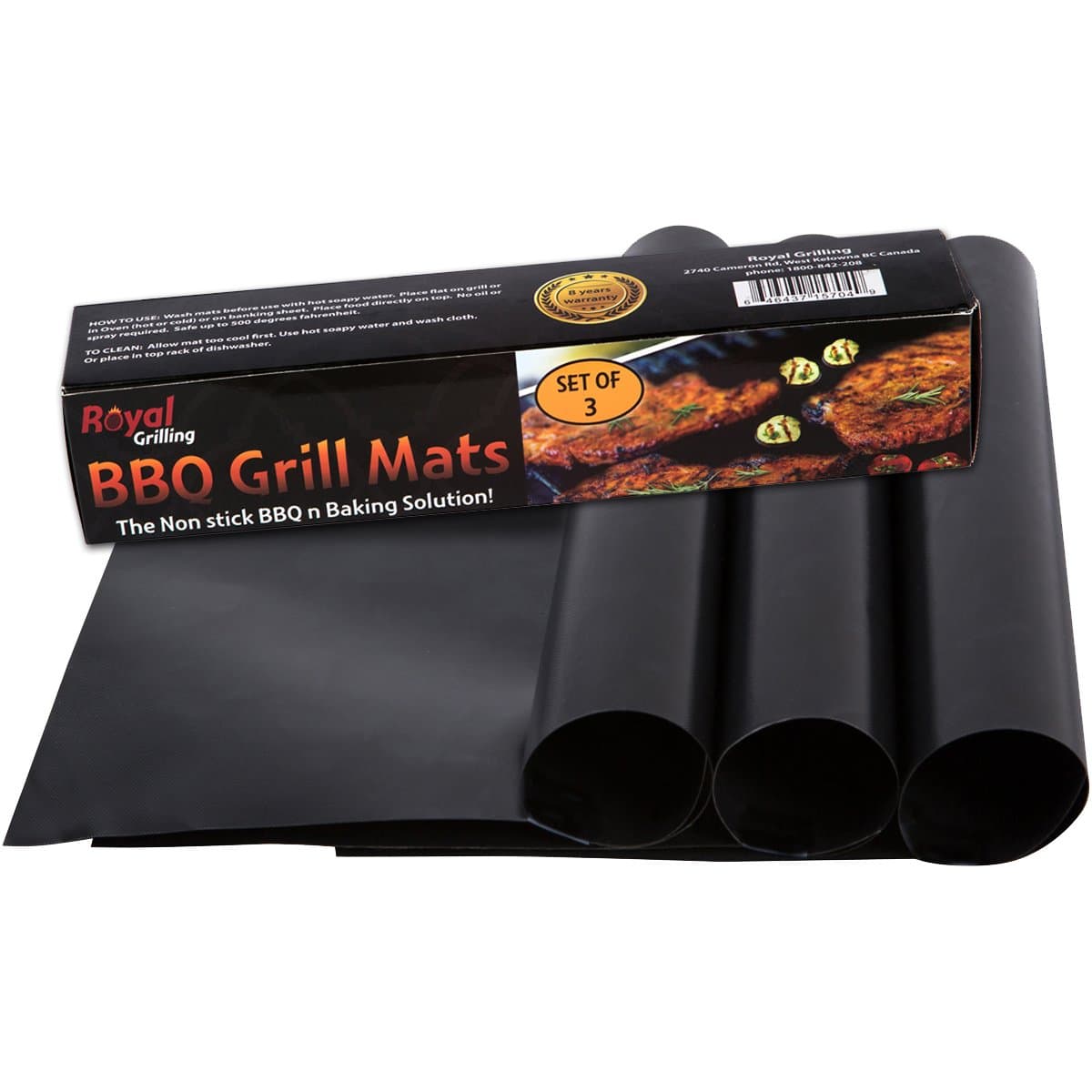 M.star.S Grill Mats BBQ Grilling Solution (3 mats) - Non Stick and Heavy Duty - Reusable and Dishwasher Safe. Satisfaction Guarantee