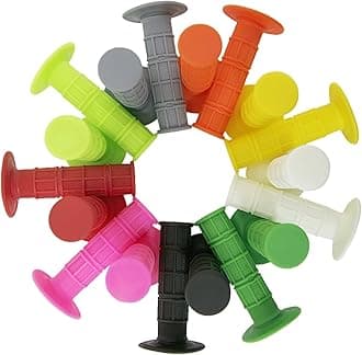 7/8" Practical Motorcycle Hand Grips Dirt Bike Motocross Gel Handlebar 2Pc- Light Green