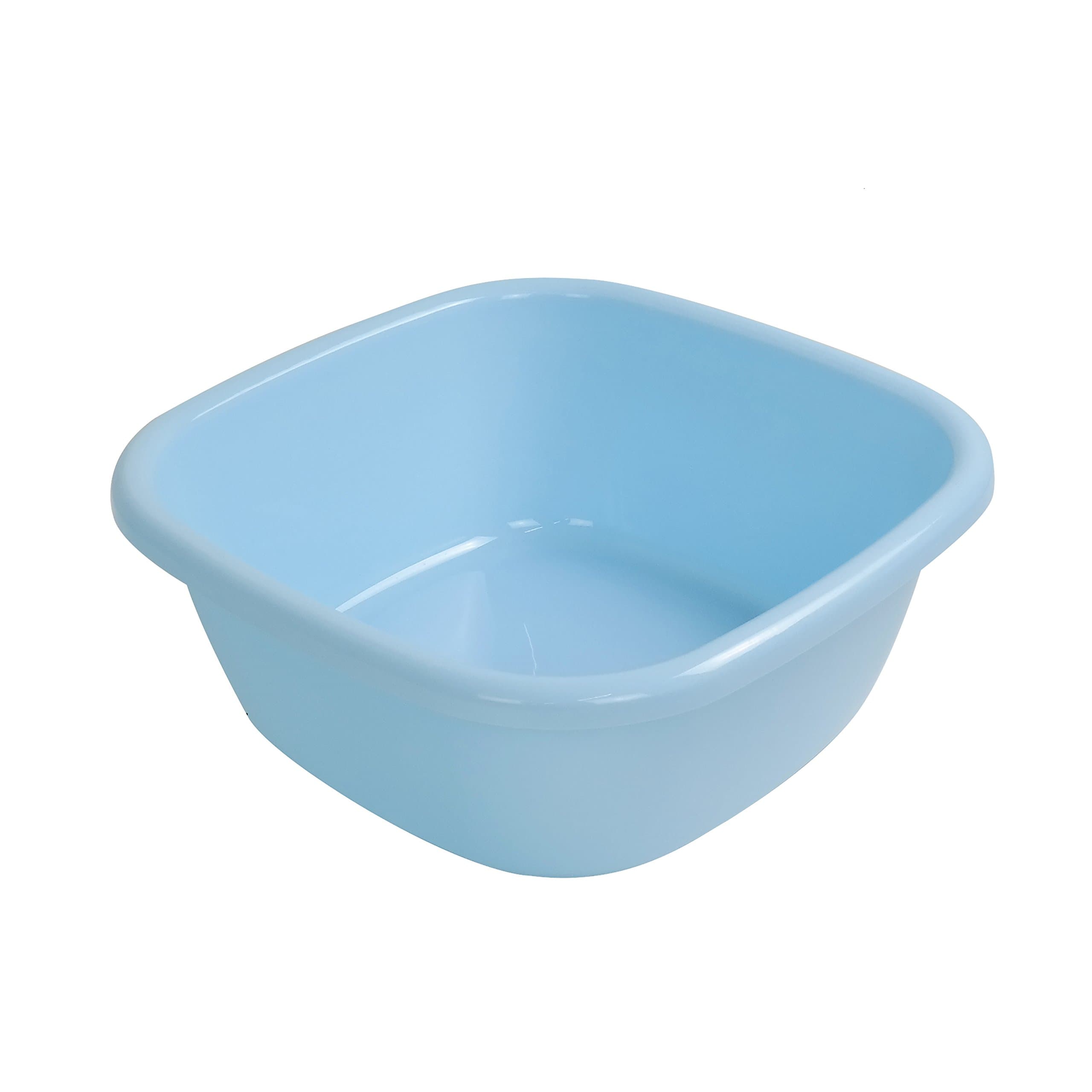 Saedy 12 Quart Dishpan Basin, Blue, 3-piece