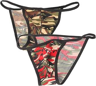 Men's Cotton Bikini Underwear Sexy Low Rise Brazilian Back Cut Bulge Underwear