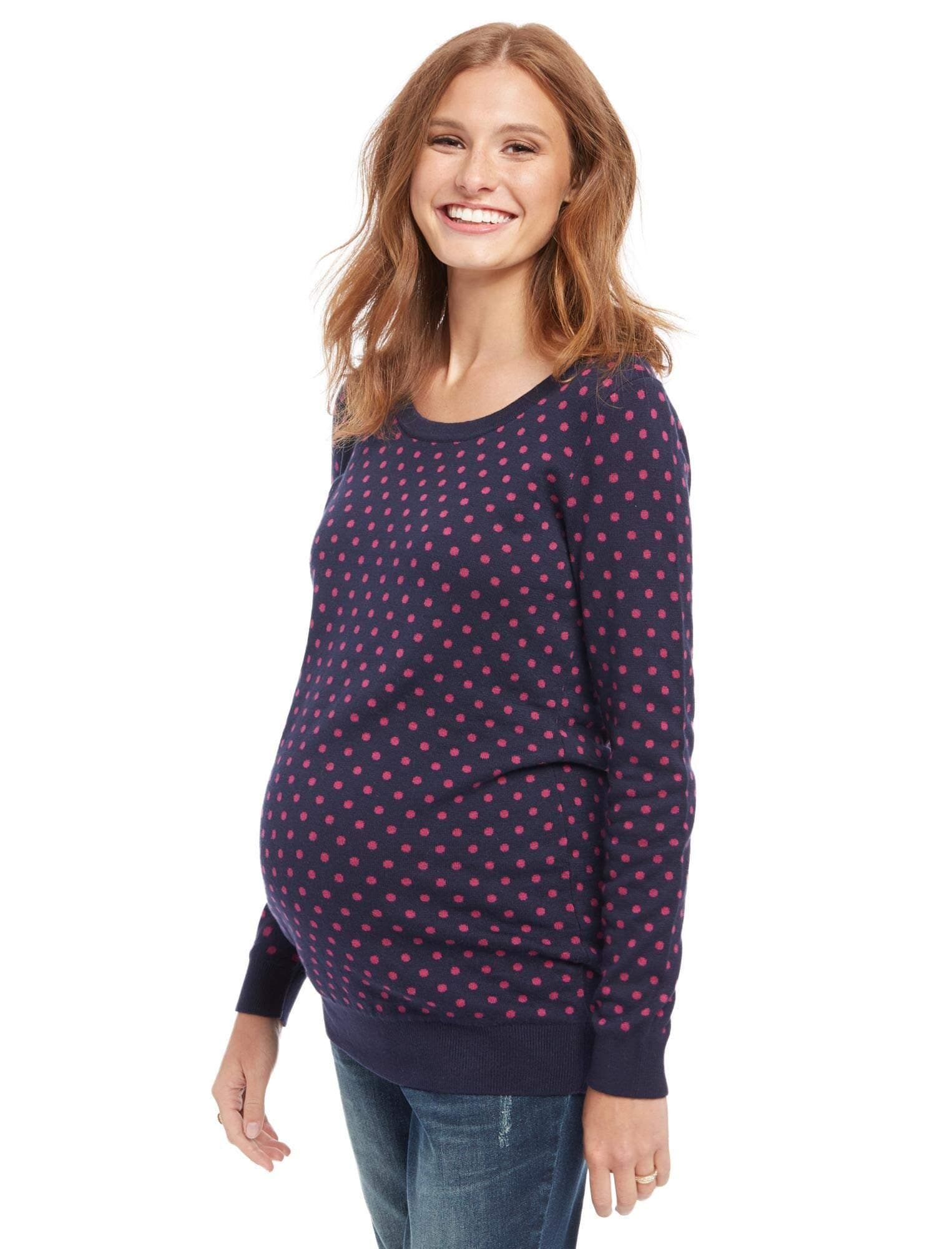Motherhood Dot Maternity Sweater