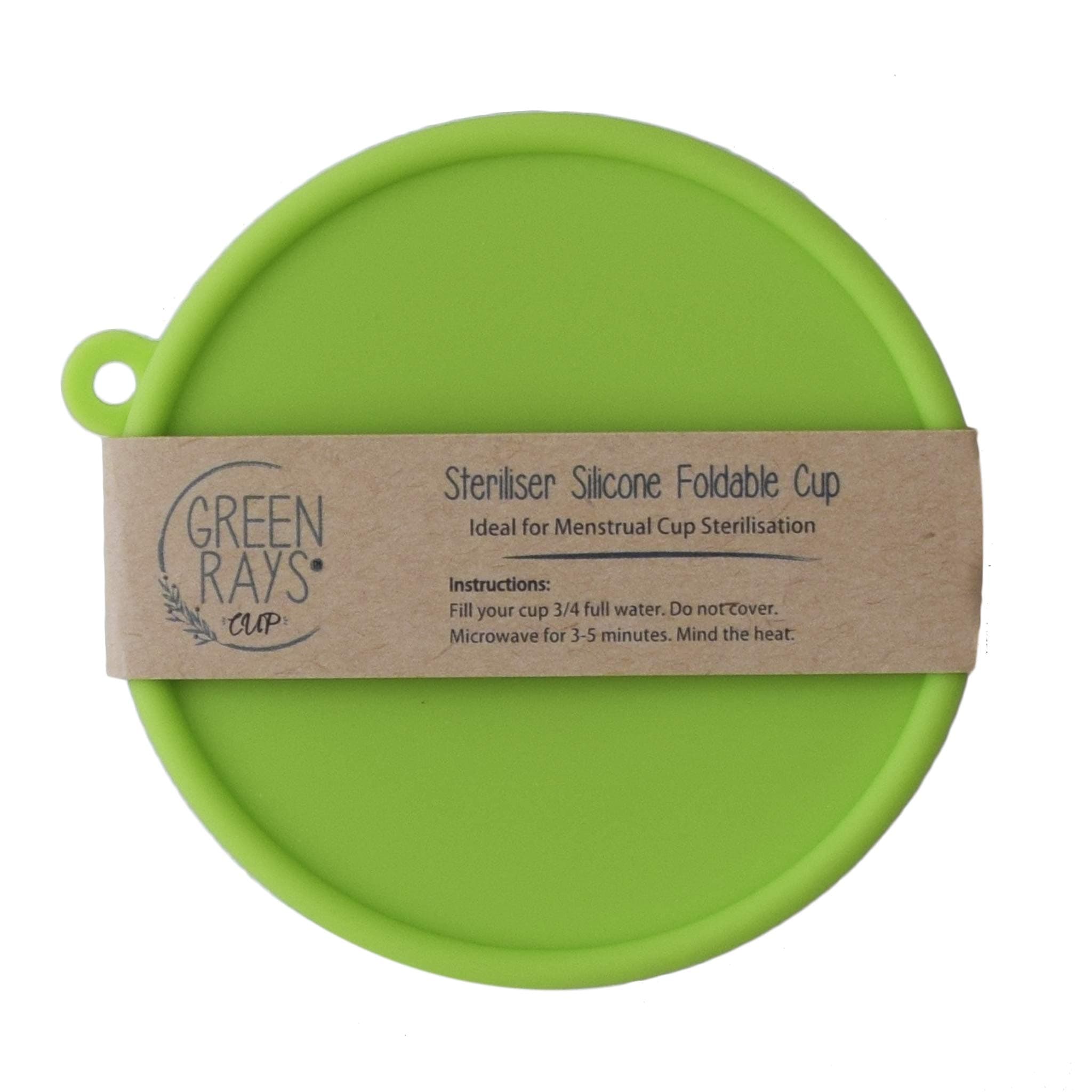 Foldable Steriliser for Menstrual Cup (Green)