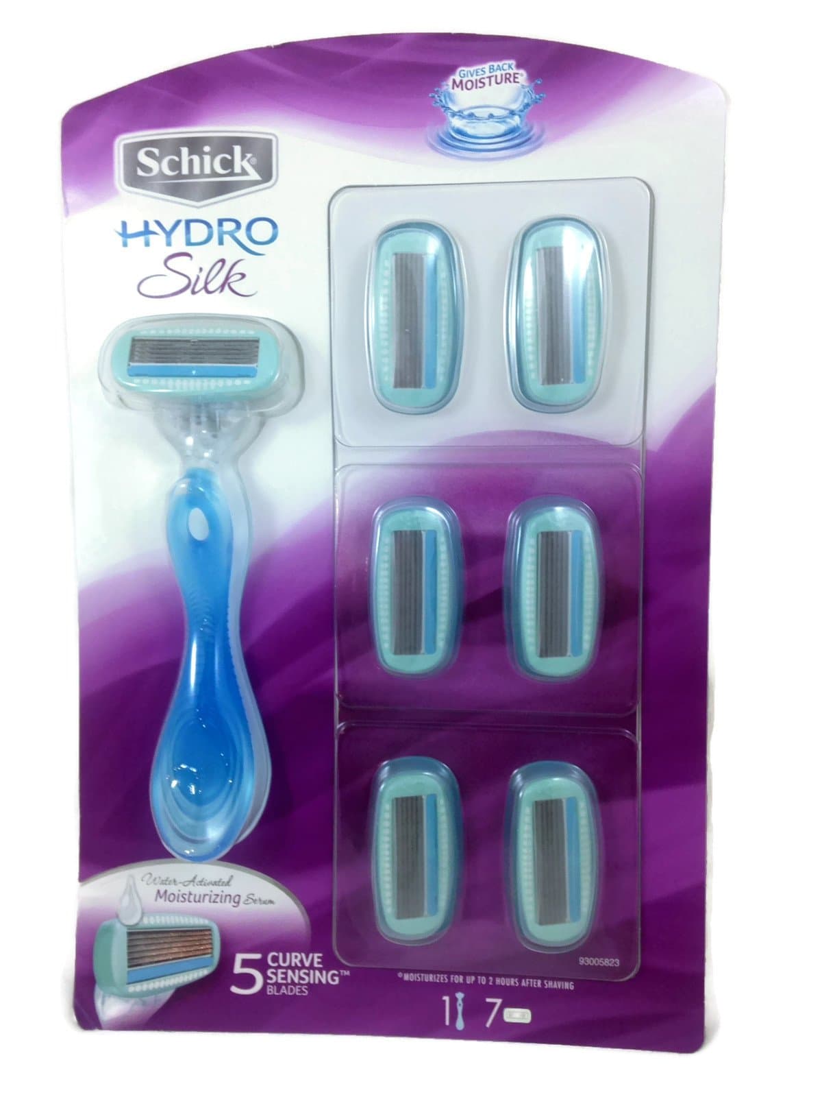 Schick Hydro Silk Razor + 6 Refills