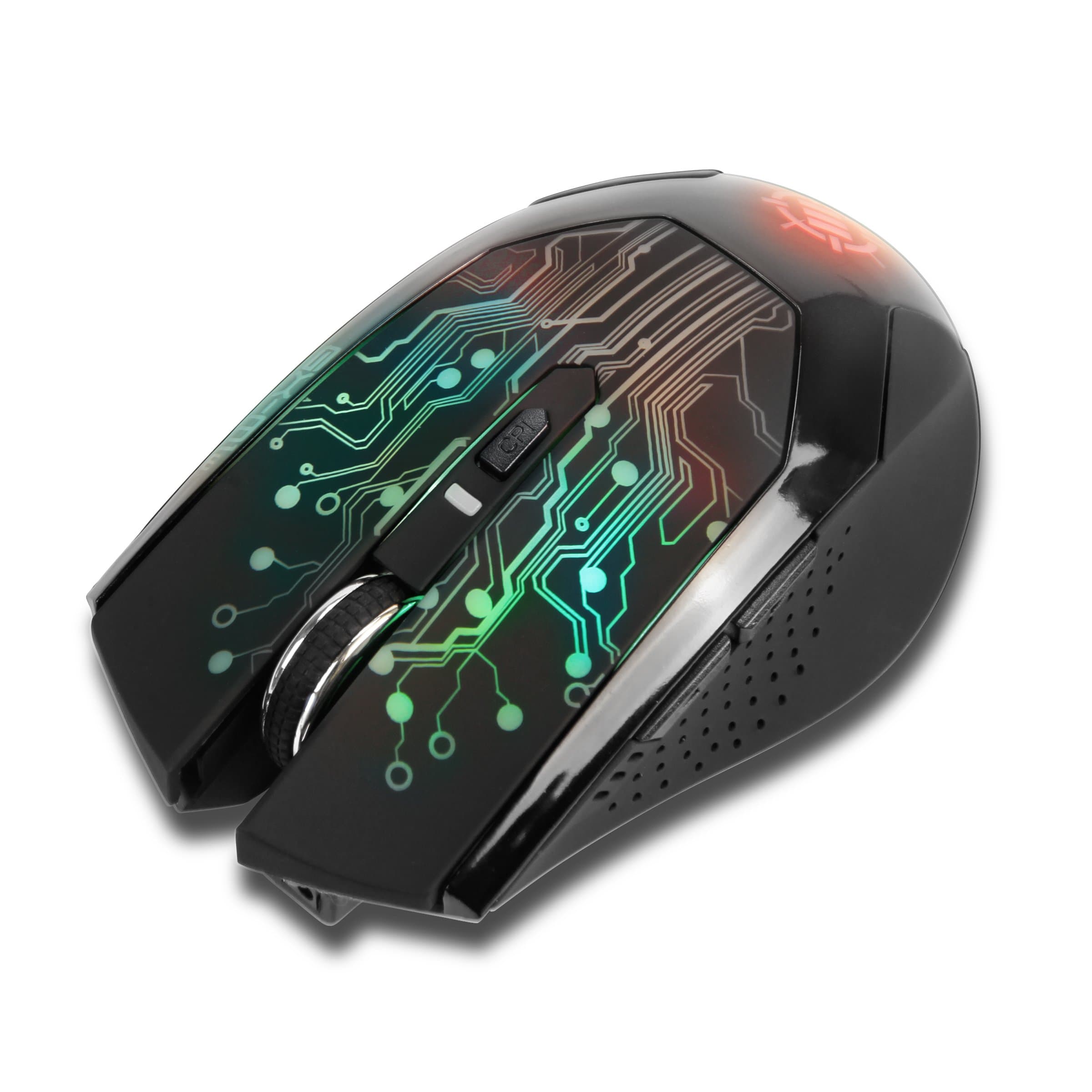 ENHANCE Wireless Gaming Mouse with 3500 DPI , Precision Optical Sensor , Ergonomic Profile , Multi-Color LED Design for Dota 2 , League of Legends , World of Warcraft: Legion , Battlefield 1 and More