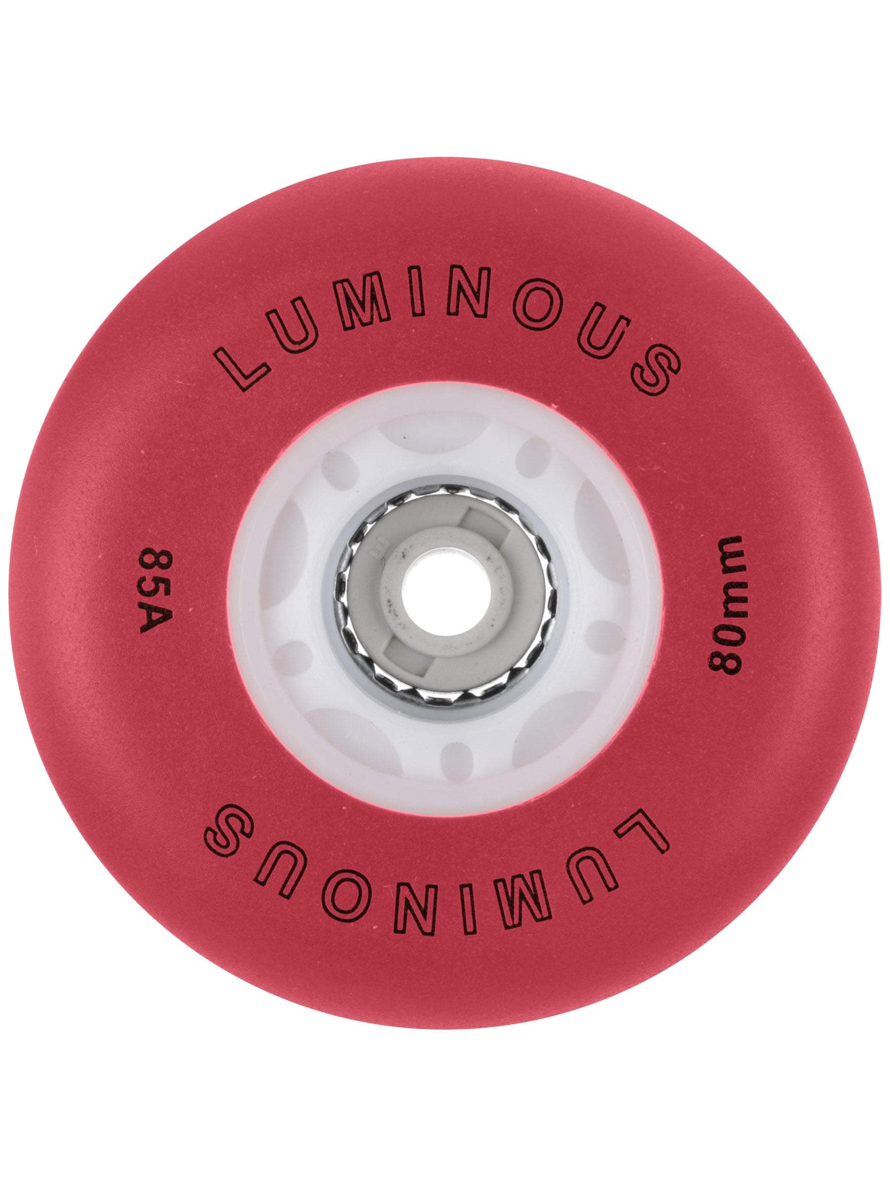 Luminous Inline Wheel Red 76mm 85A 4pk