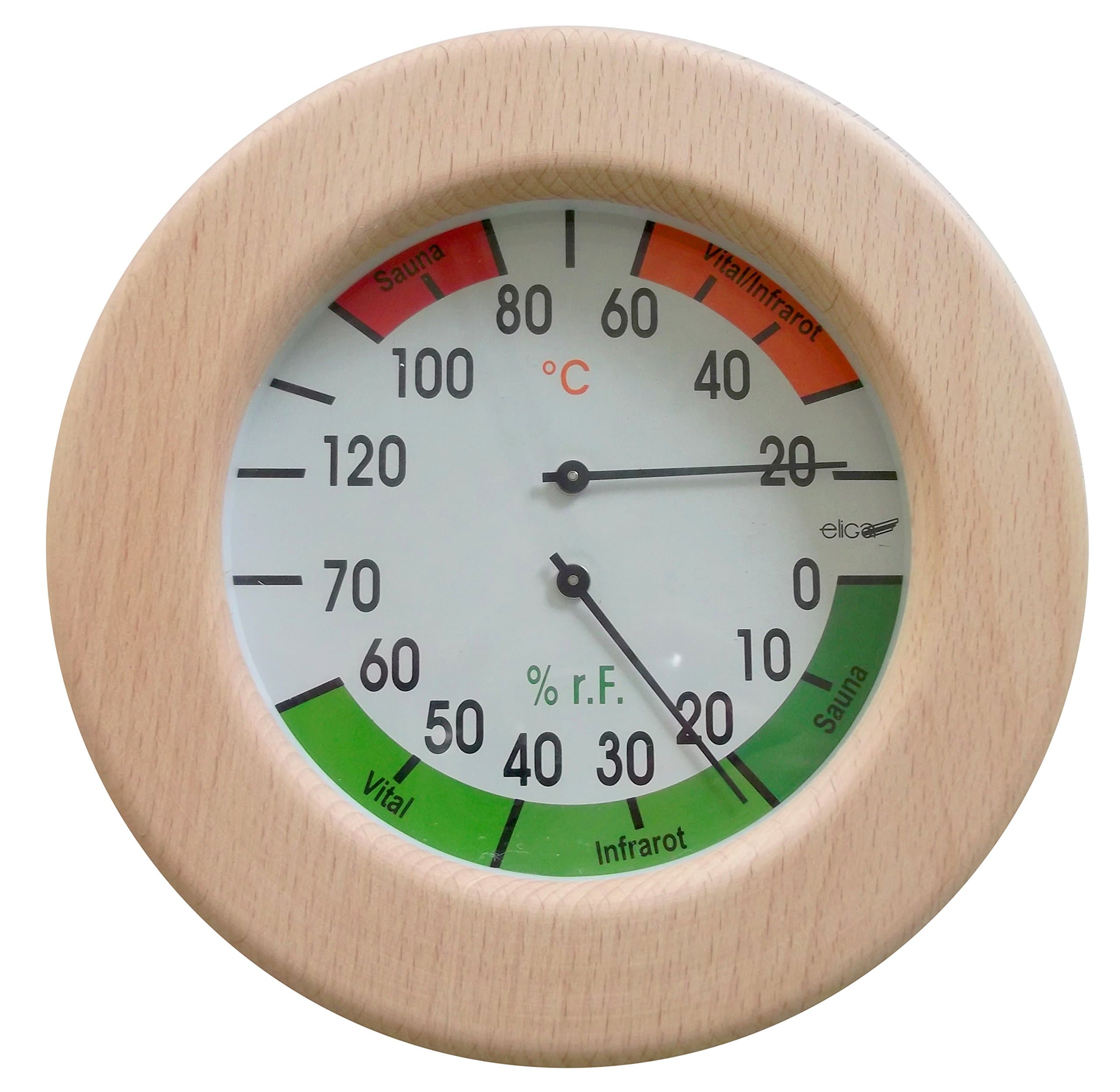Sauna instrument thermometer hygrometer