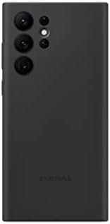 Samsung Galaxy S22 Ultra Silicone Cover, Protective Phone Case, Soft, Sleek Protection, Slim Design, Matte Finish, US Version, Black, (EF-PS908TBEGUS)