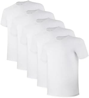 BAMBOO COOL Men's Undershirt Moisture-Wicking T-Shirts Stretch Crewneck Soft Tees for Men,3 Pack