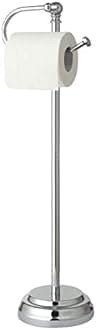SunnyPoint Classic Bathroom Free Standing Toilet Tissue Paper Roll Holder Stand