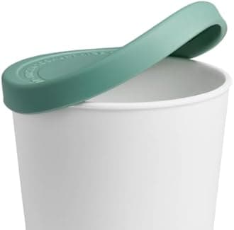 Springlane Kitchen 400ml Ice Cube Trays BPA Free Plastic with Silicone Lids, Insulated Containers for Ice Cream, Sorbet, Yogurt, Mint Mini Set of 4 (Pack of 4) - 13.5 cm x 12.1 cm