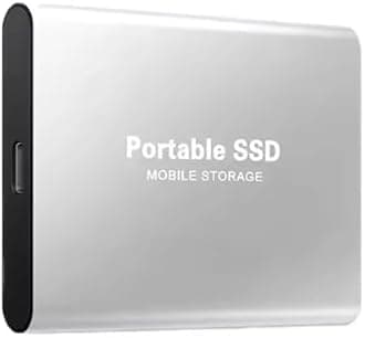 Portable SSD 4TB USB-C External Hard Drive – Grey | Compatible with PC, Laptop, Mac - Compact Backup Storage Drive