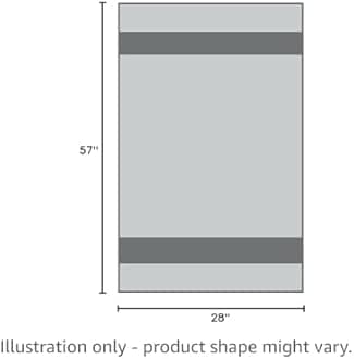 VOOVA & MOVAS Rainbow Beach Towel for Kids - Large Cotton Towel (28x57 inches,4-12yrs) for Boys, Girls, Ideal for Beach, Swim, Pool, and Bathroom - White Rainbow