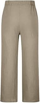 Men's Ethnic Style Printed Sweatpants Linen Vintage Elastic Waist Lace up Casual Pants Loose Fit Hippie Boho Trousers