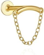 Helix Dangle Earring for Women Helix Piercing Jewelry Flat Back Earrings Hypoallergenic Cartilage Earring Forward Helix Earrings Jewelry