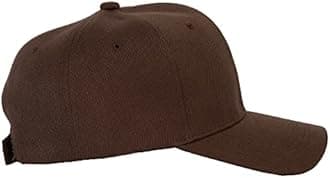 TOP HEADWEAR Men's Plain Baseball Cap - Adjustable Solid Color Ball Hat for Men or Women